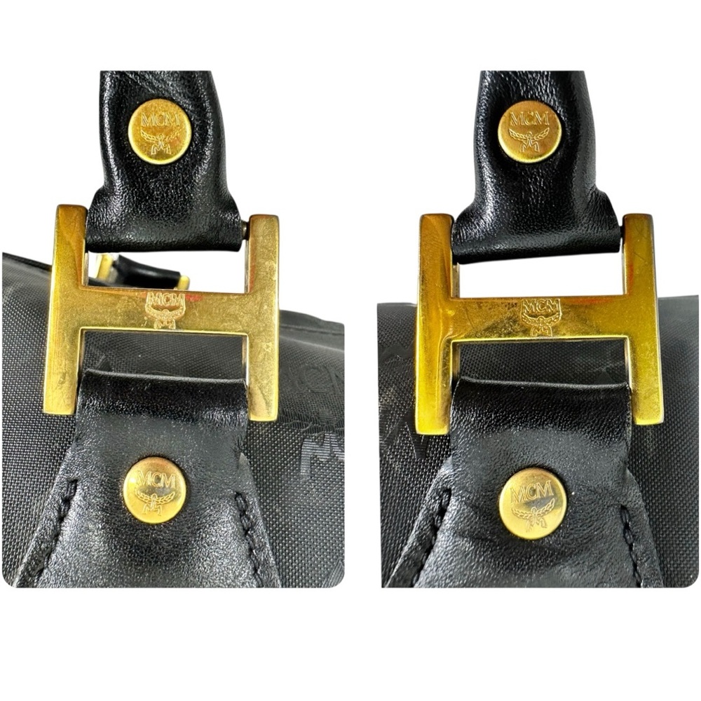FINAL $DROP⬇️ 🖤Vintage MCM PVC Visetos Boston Bag - Picture 8 of 15